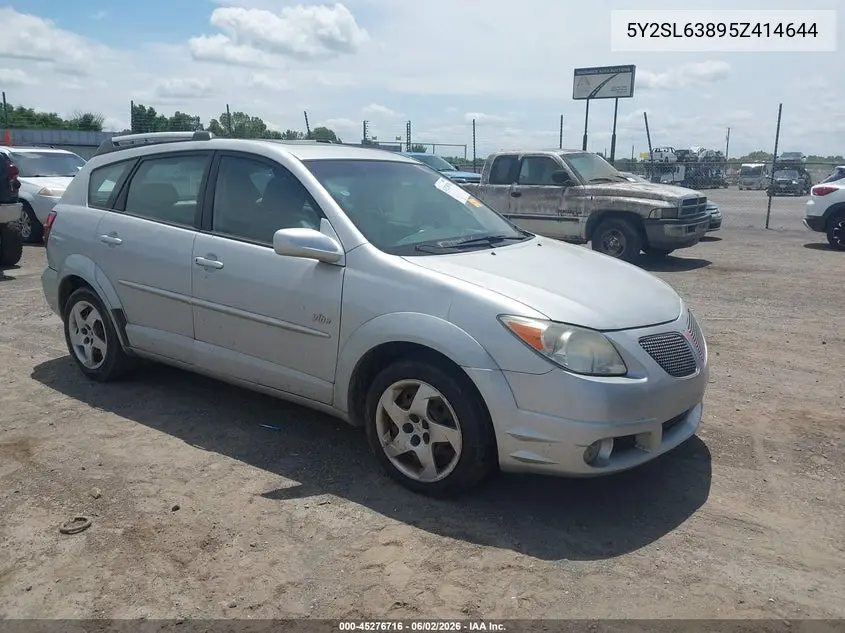 2005 Pontiac Vibe VIN: 5Y2SL63895Z414644 Lot: 45276716