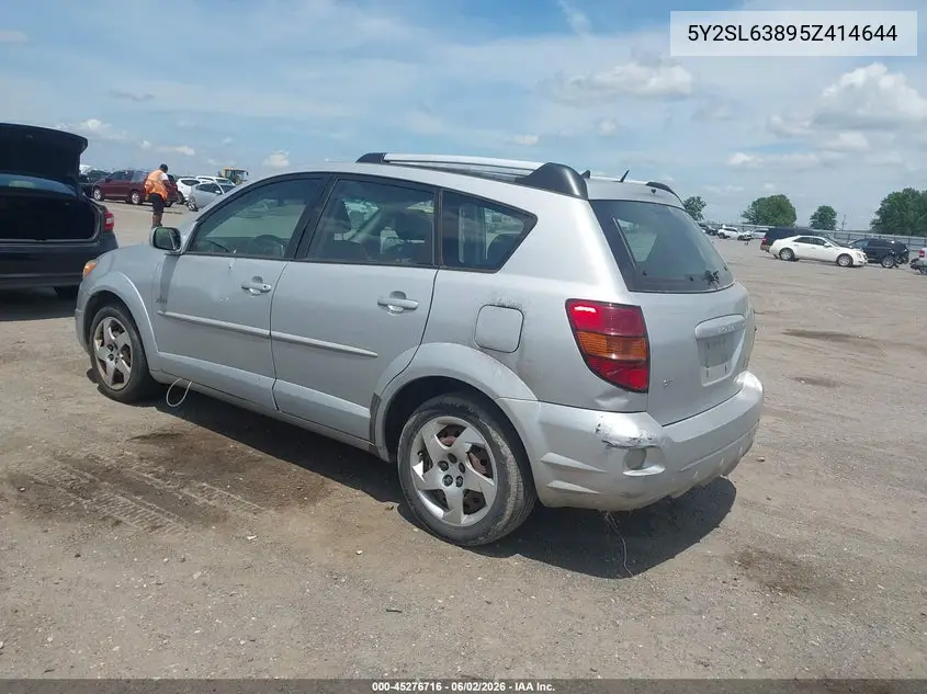 2005 Pontiac Vibe VIN: 5Y2SL63895Z414644 Lot: 45276716