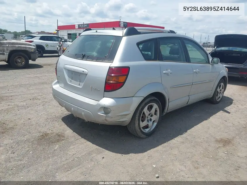 2005 Pontiac Vibe VIN: 5Y2SL63895Z414644 Lot: 45276716