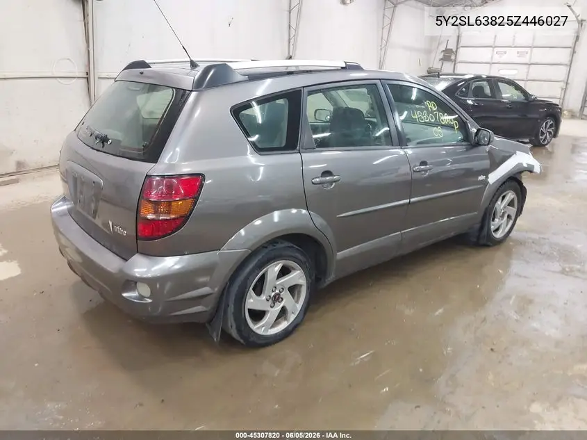 2005 Pontiac Vibe VIN: 5Y2SL63825Z446027 Lot: 45307820