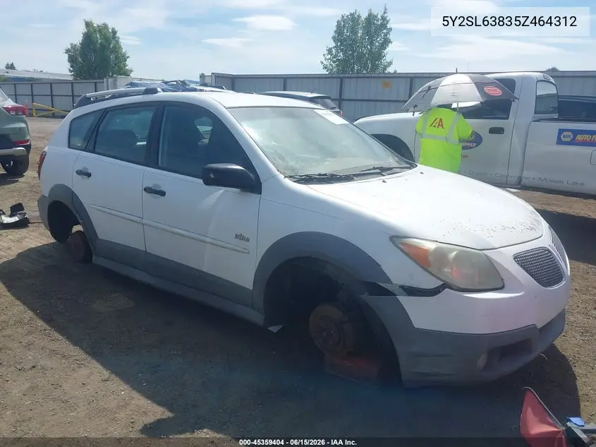 2005 Pontiac Vibe VIN: 5Y2SL63835Z464312 Lot: 45359404