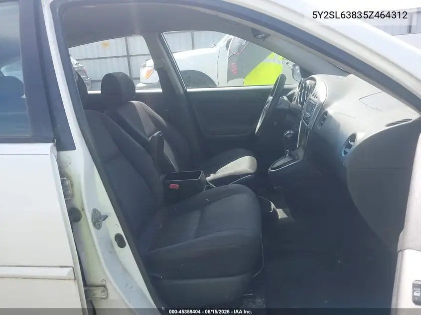 2005 Pontiac Vibe VIN: 5Y2SL63835Z464312 Lot: 45359404