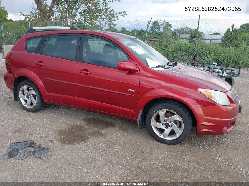 2005 Pontiac Vibe VIN: 5Y2SL63825Z473065 Lot: 45390755