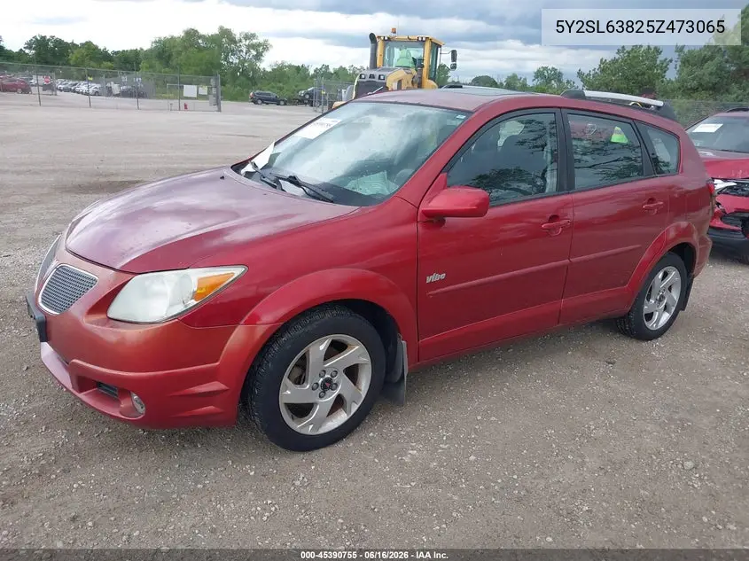 2005 Pontiac Vibe VIN: 5Y2SL63825Z473065 Lot: 45390755