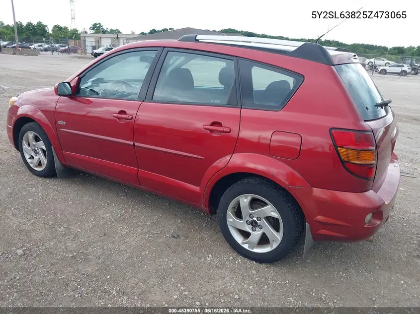 2005 Pontiac Vibe VIN: 5Y2SL63825Z473065 Lot: 45390755