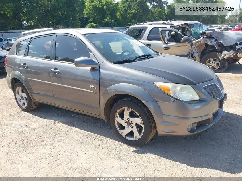 2005 Pontiac Vibe VIN: 5Y2SL63845Z437426 Lot: 45525994