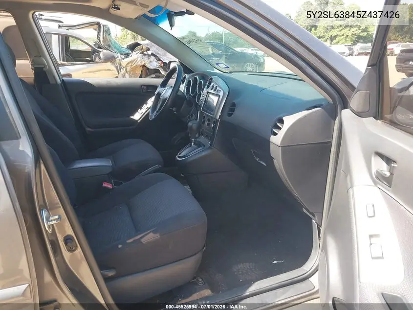 2005 Pontiac Vibe VIN: 5Y2SL63845Z437426 Lot: 45525994