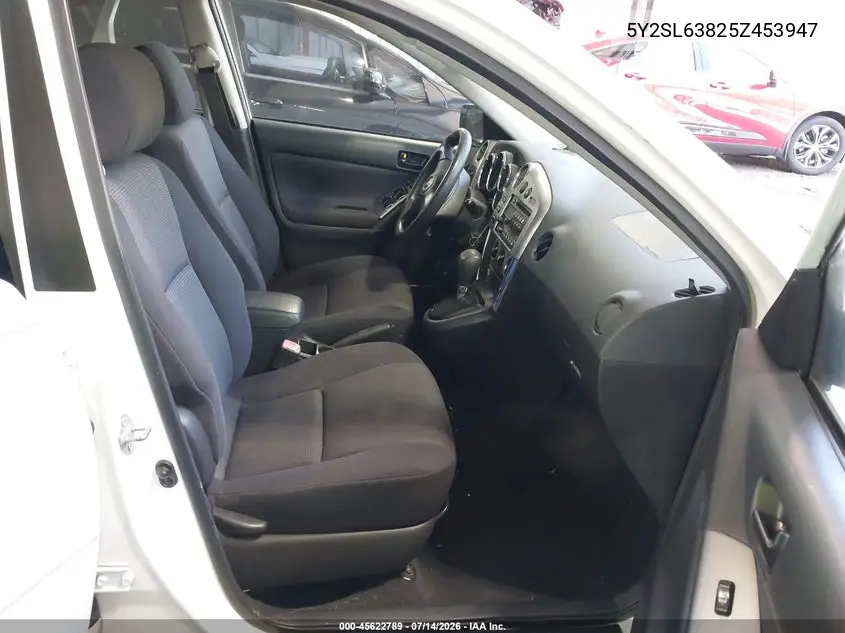 2005 Pontiac Vibe VIN: 5Y2SL63825Z453947 Lot: 45622789