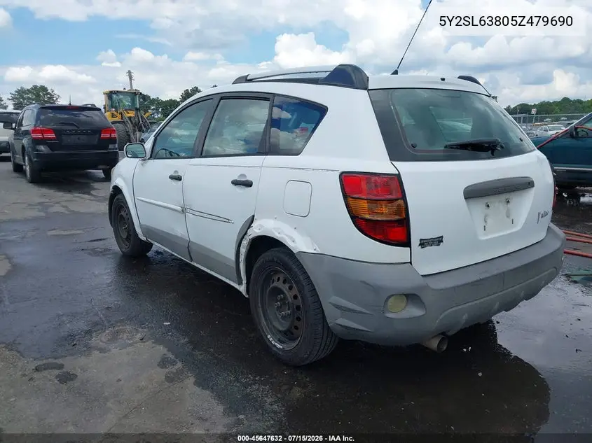 2005 Pontiac Vibe VIN: 5Y2SL63805Z479690 Lot: 45647632