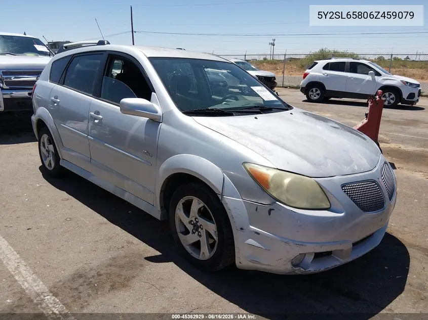 2006 Pontiac Vibe VIN: 5Y2SL65806Z459079 Lot: 45362929