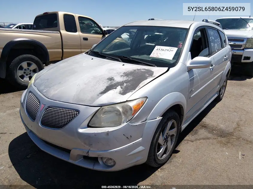 2006 Pontiac Vibe VIN: 5Y2SL65806Z459079 Lot: 45362929