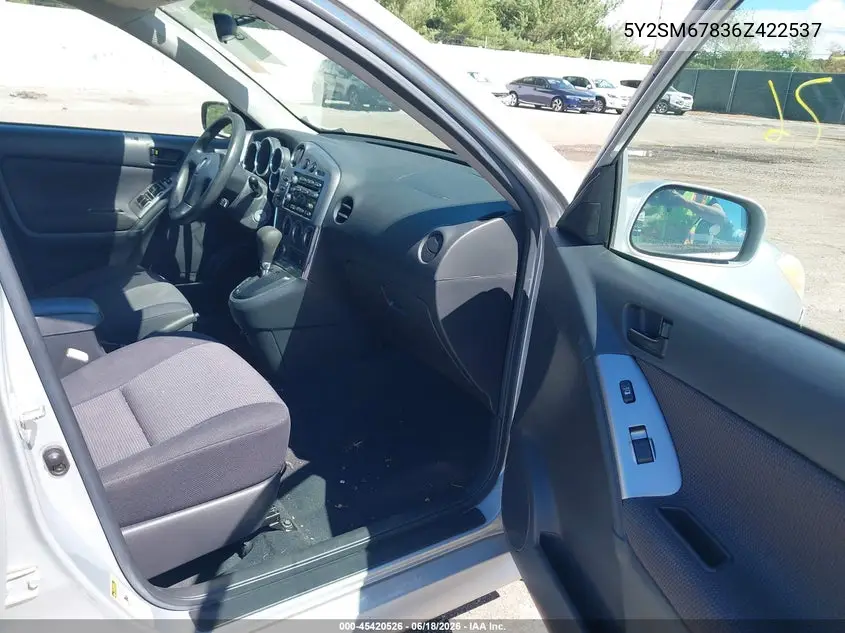 2006 Pontiac Vibe VIN: 5Y2SM67836Z422537 Lot: 45420526