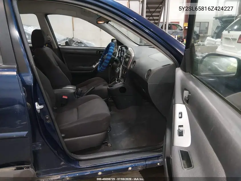 2006 Pontiac Vibe VIN: 5Y2SL65816Z424227 Lot: 45556729