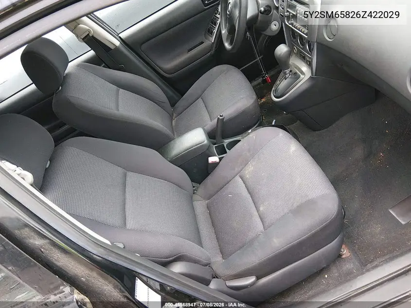 2006 Pontiac Vibe VIN: 5Y2SM65826Z422029 Lot: 45568947