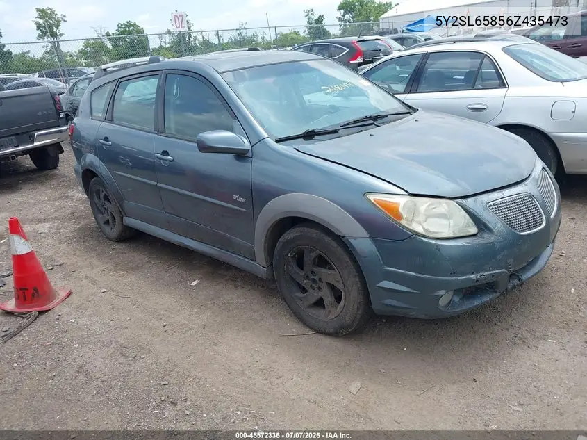 2006 Pontiac Vibe VIN: 5Y2SL65856Z435473 Lot: 45572336