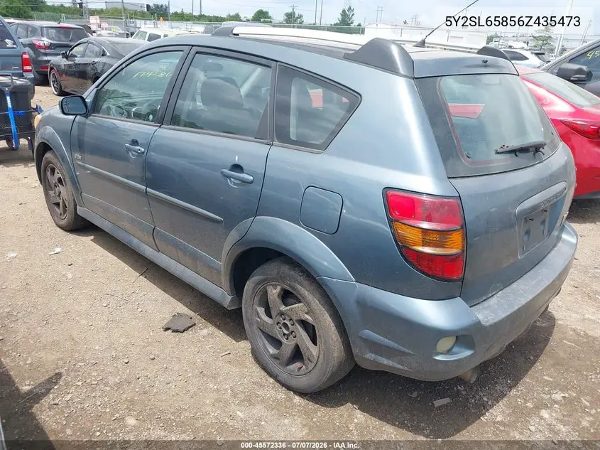 2006 Pontiac Vibe VIN: 5Y2SL65856Z435473 Lot: 45572336