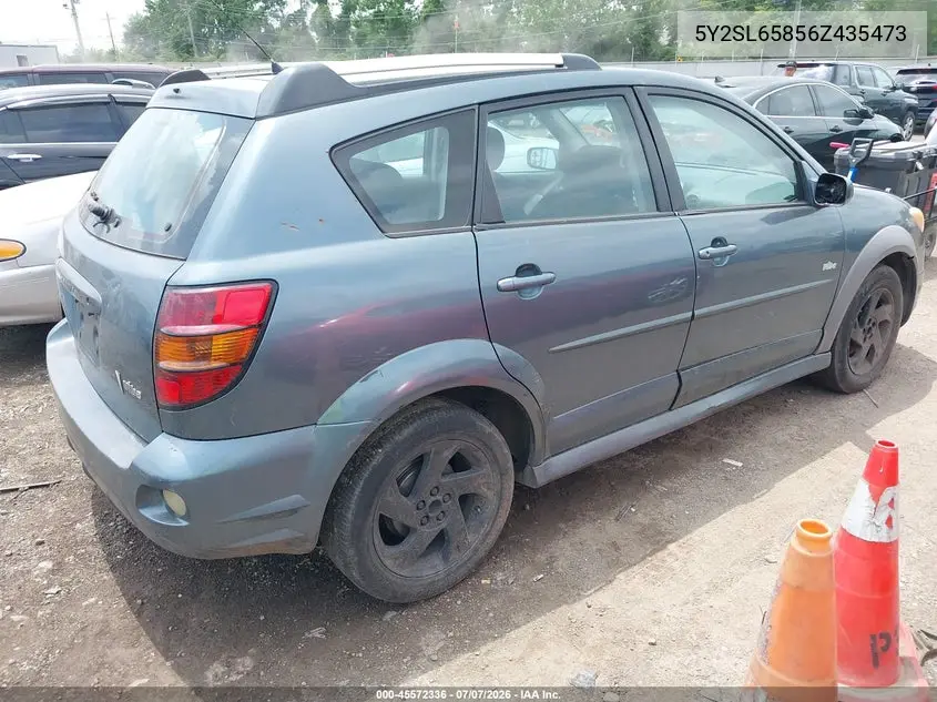 2006 Pontiac Vibe VIN: 5Y2SL65856Z435473 Lot: 45572336