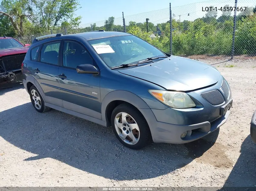 2006 Pontiac Vibe VIN: 5Y2SL65806Z407967 Lot: 45597667