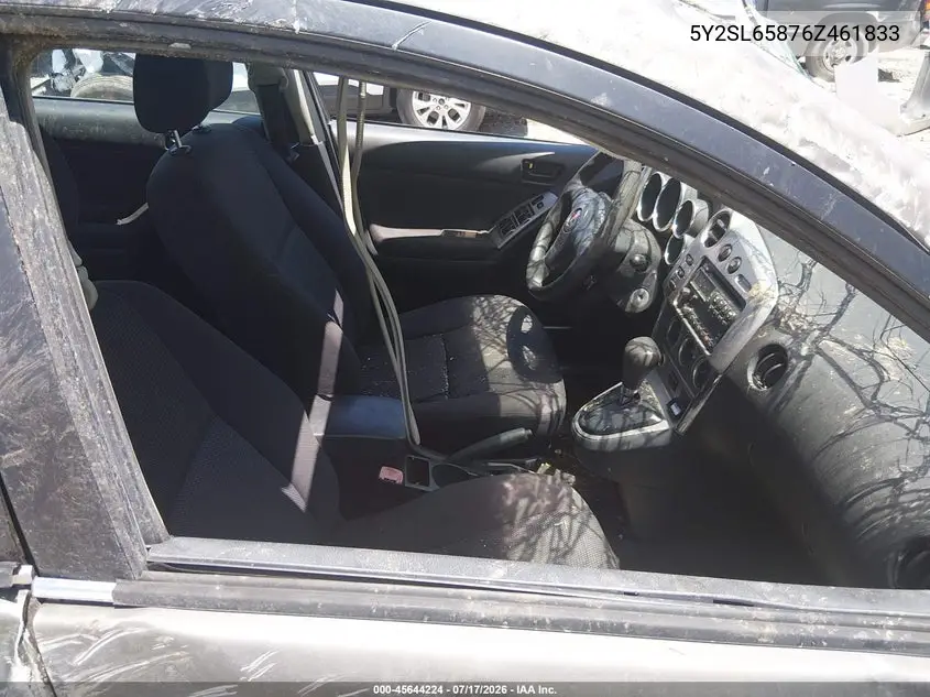 2006 Pontiac Vibe VIN: 5Y2SL65876Z461833 Lot: 45644224