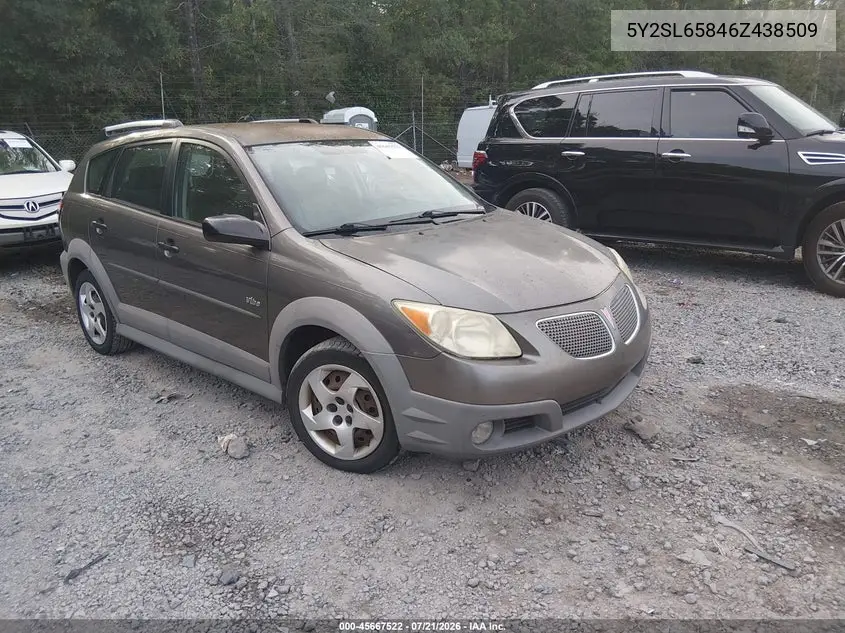 2006 Pontiac Vibe VIN: 5Y2SL65846Z438509 Lot: 45667522