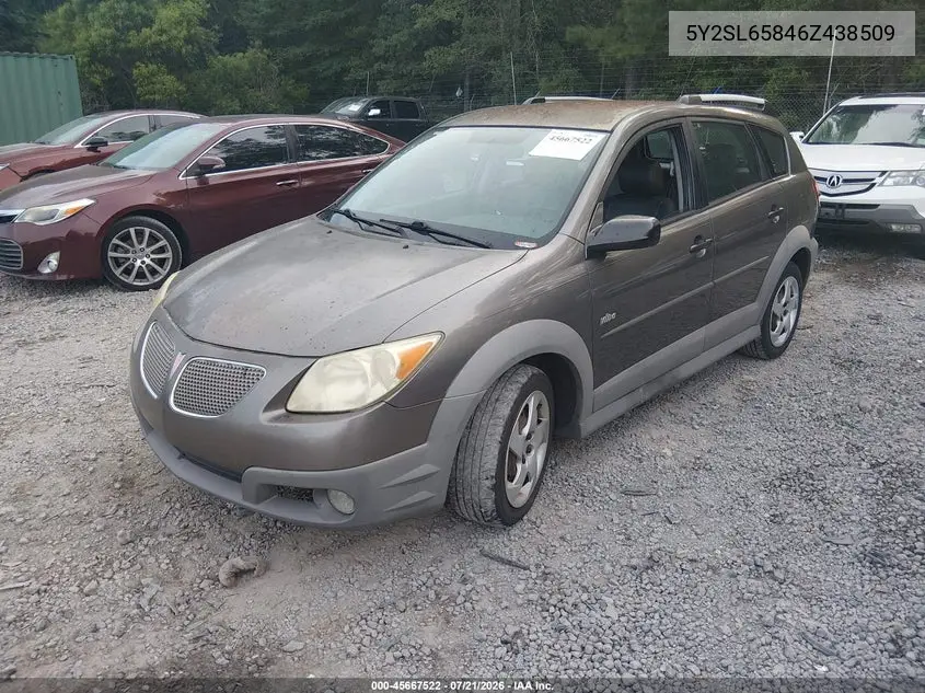 2006 Pontiac Vibe VIN: 5Y2SL65846Z438509 Lot: 45667522