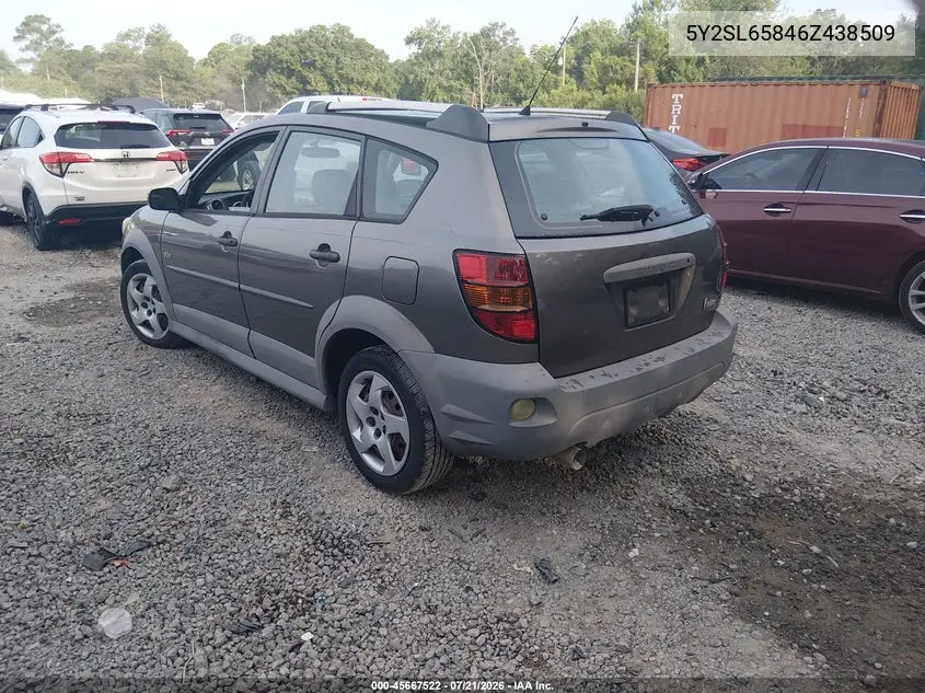 2006 Pontiac Vibe VIN: 5Y2SL65846Z438509 Lot: 45667522