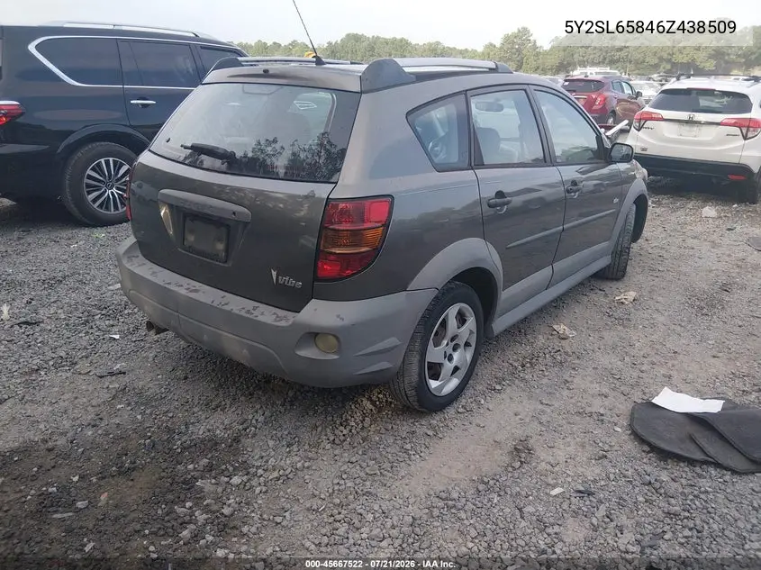 2006 Pontiac Vibe VIN: 5Y2SL65846Z438509 Lot: 45667522