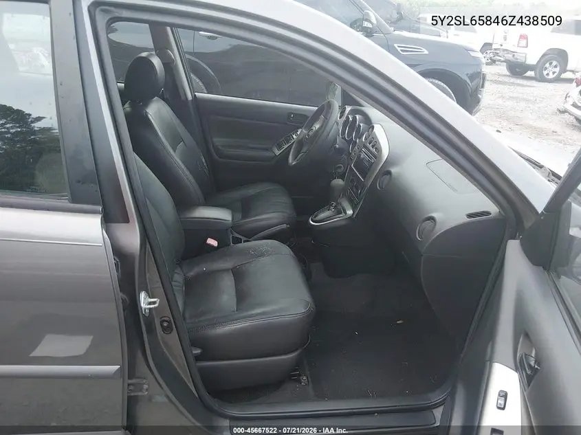 2006 Pontiac Vibe VIN: 5Y2SL65846Z438509 Lot: 45667522