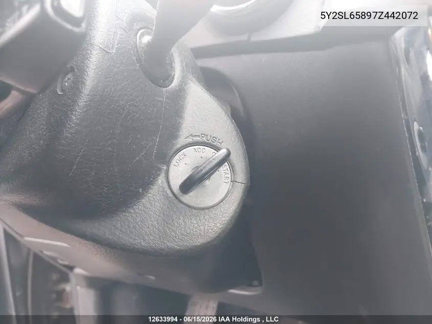 2007 Pontiac Vibe VIN: 5Y2SL65897Z442072 Lot: 12633994x
