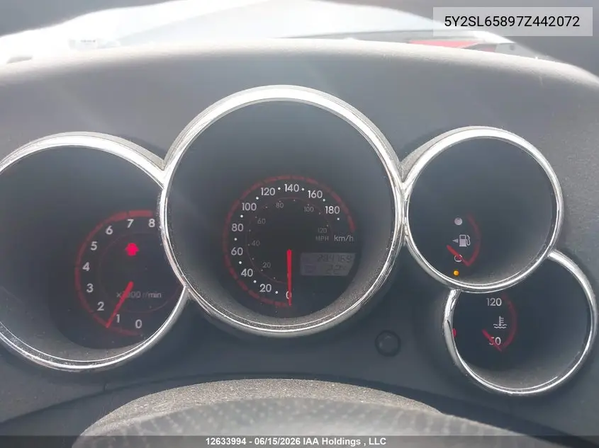 2007 Pontiac Vibe VIN: 5Y2SL65897Z442072 Lot: 12633994x