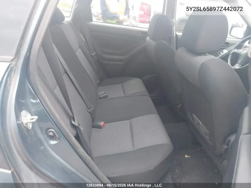 2007 Pontiac Vibe VIN: 5Y2SL65897Z442072 Lot: 12633994x