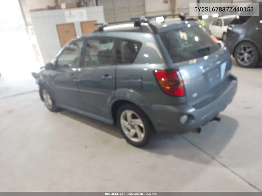 2007 Pontiac Vibe VIN: 5Y2SL67837Z440153 Lot: 45147767