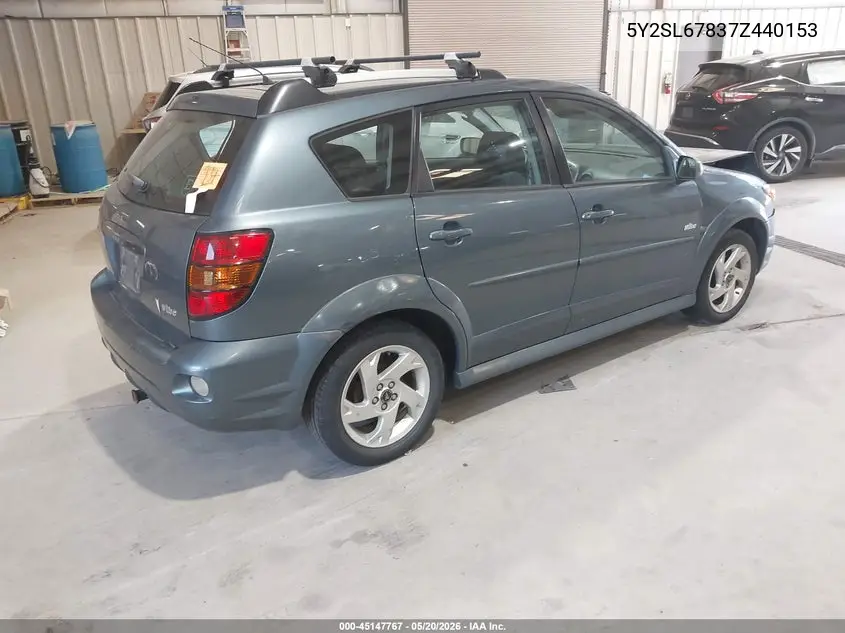 2007 Pontiac Vibe VIN: 5Y2SL67837Z440153 Lot: 45147767