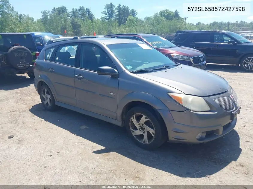 2007 Pontiac Vibe VIN: 5Y2SL65857Z427598 Lot: 45204873