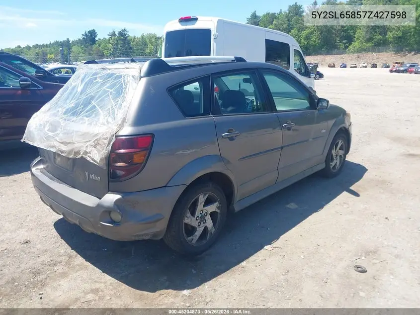 2007 Pontiac Vibe VIN: 5Y2SL65857Z427598 Lot: 45204873