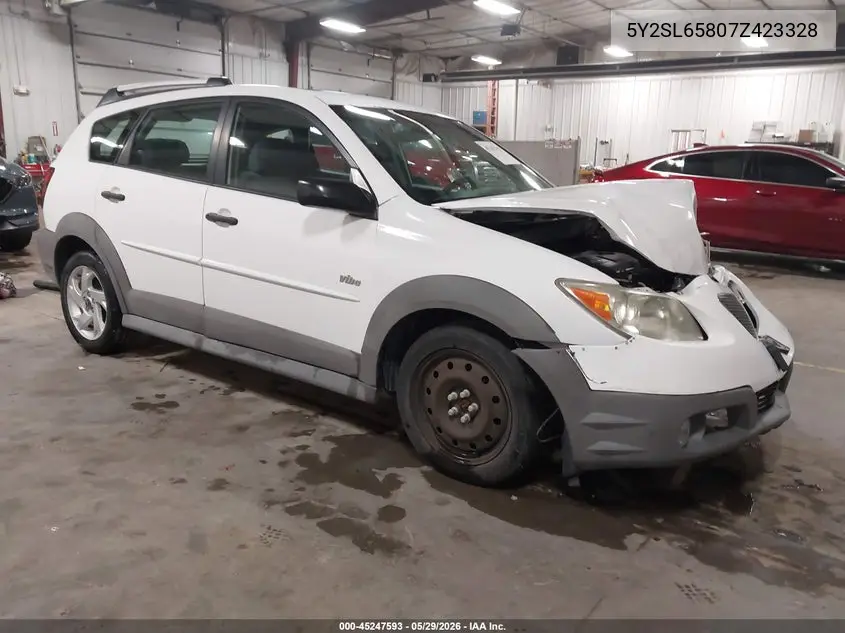2007 Pontiac Vibe VIN: 5Y2SL65807Z423328 Lot: 45247593