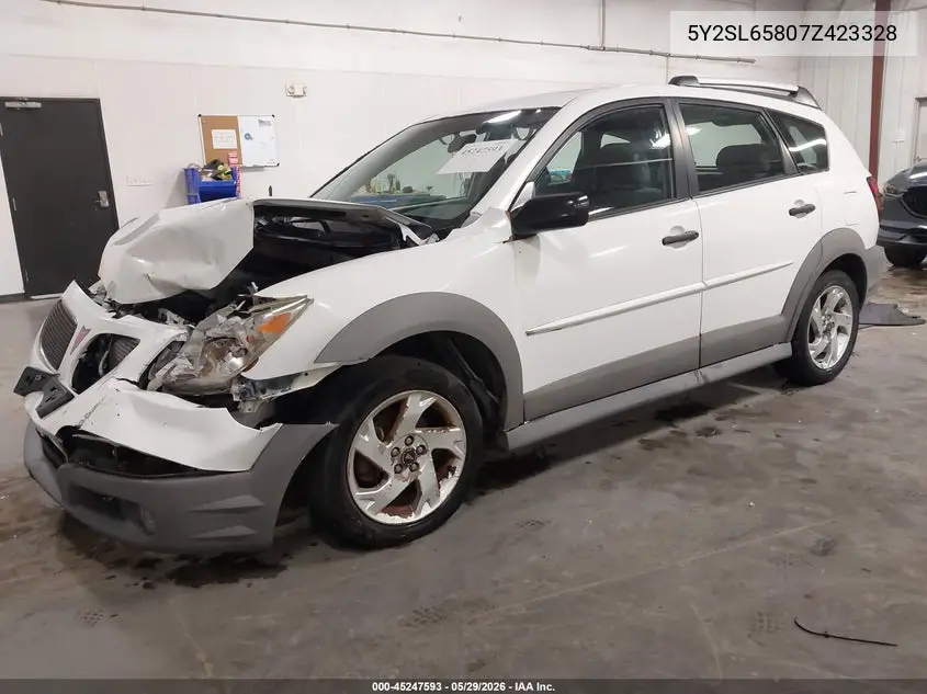 2007 Pontiac Vibe VIN: 5Y2SL65807Z423328 Lot: 45247593