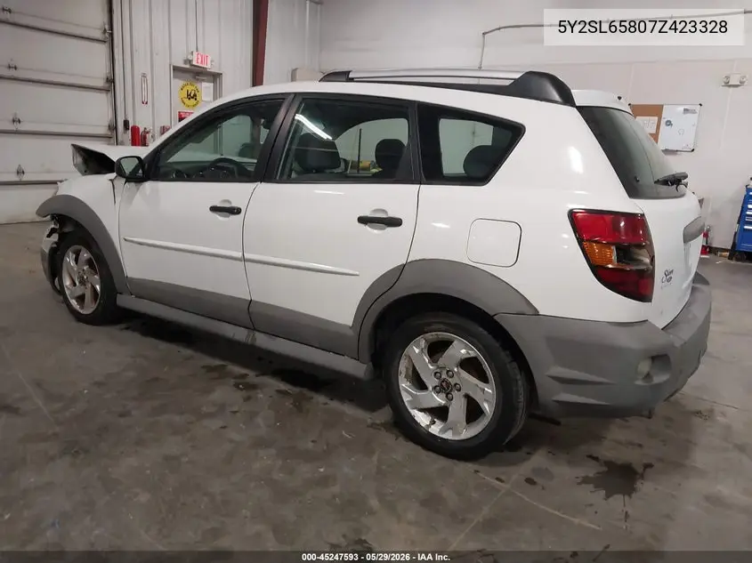 2007 Pontiac Vibe VIN: 5Y2SL65807Z423328 Lot: 45247593