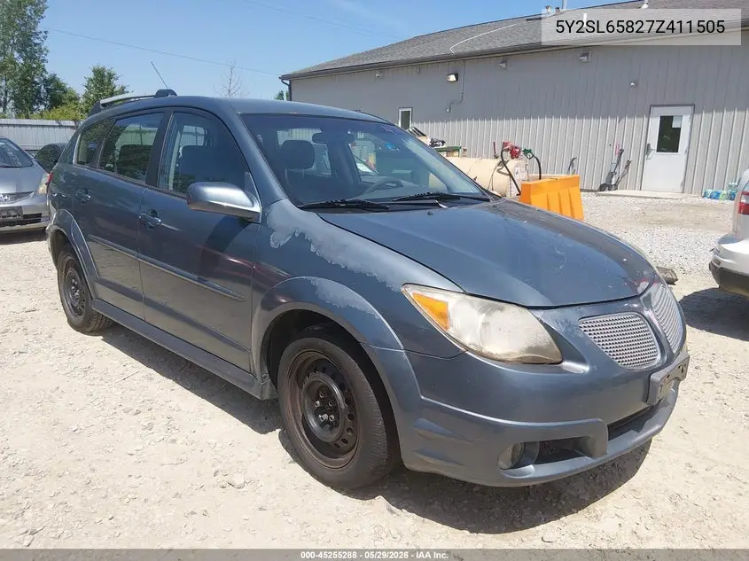 2007 Pontiac Vibe VIN: 5Y2SL65827Z411505 Lot: 45255288