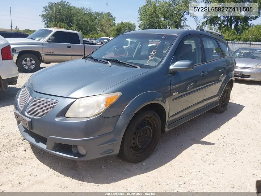 2007 Pontiac Vibe VIN: 5Y2SL65827Z411505 Lot: 45255288