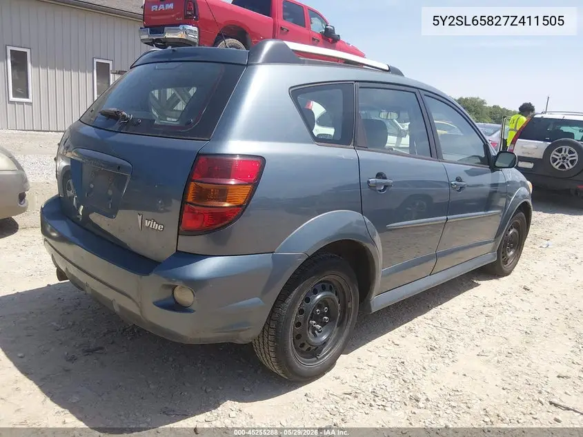 2007 Pontiac Vibe VIN: 5Y2SL65827Z411505 Lot: 45255288