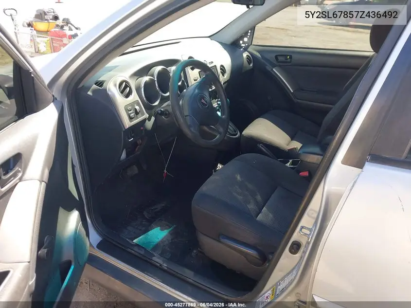 2007 Pontiac Vibe VIN: 5Y2SL67857Z436492 Lot: 45277869