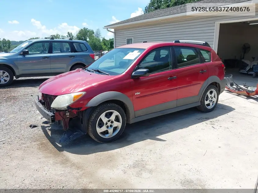 2007 Pontiac Vibe VIN: 5Y2SL65837Z408676 Lot: 45296717