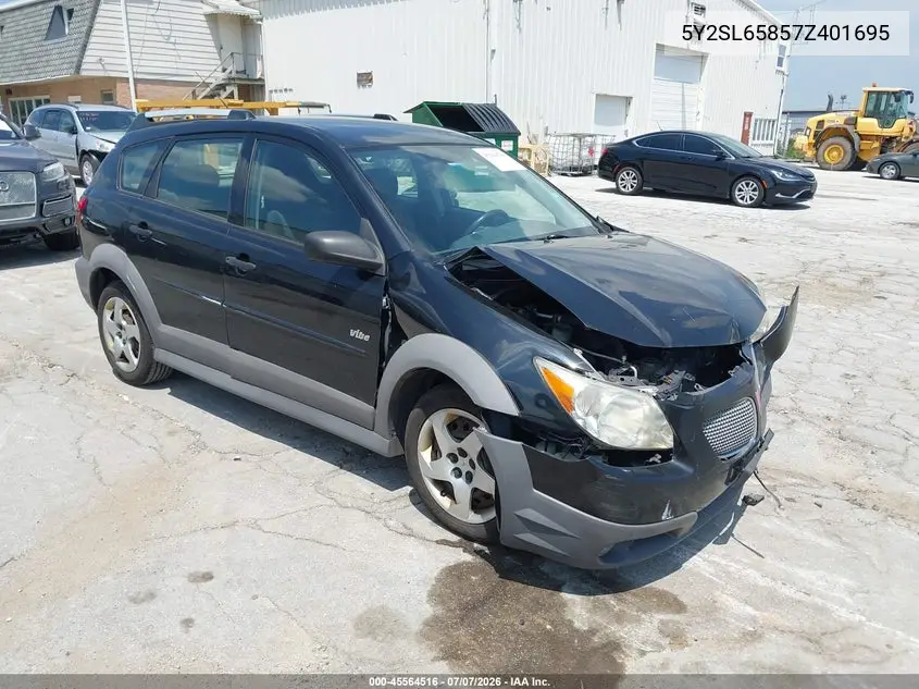 2007 Pontiac Vibe VIN: 5Y2SL65857Z401695 Lot: 45564516