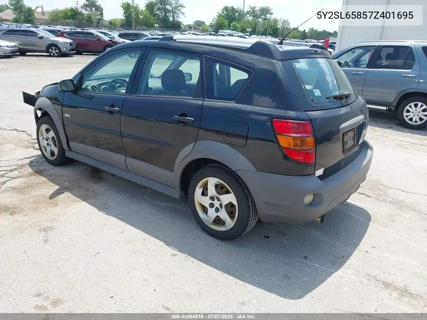 2007 Pontiac Vibe VIN: 5Y2SL65857Z401695 Lot: 45564516