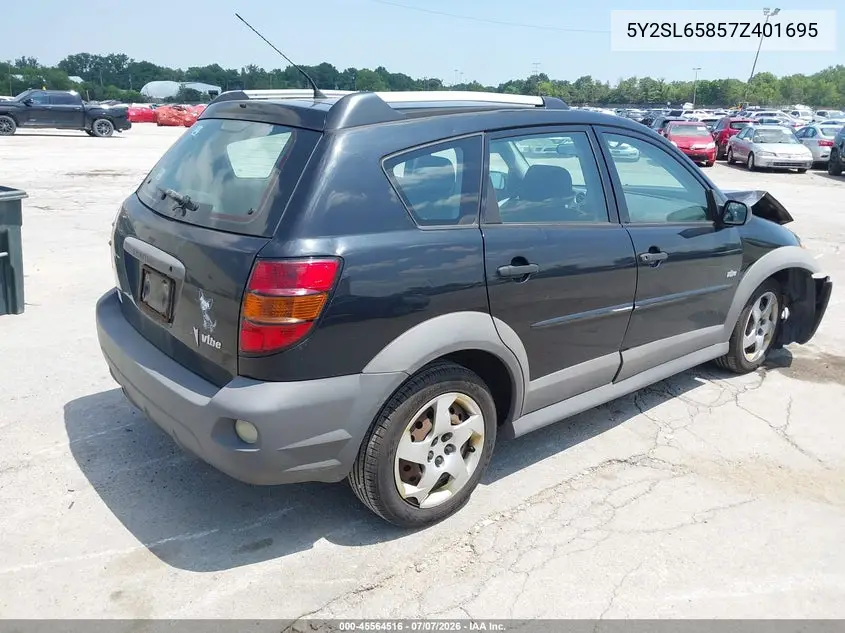 2007 Pontiac Vibe VIN: 5Y2SL65857Z401695 Lot: 45564516
