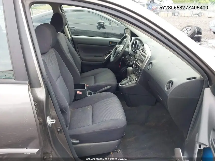 2007 Pontiac Vibe VIN: 5Y2SL65827Z405400 Lot: 45622625