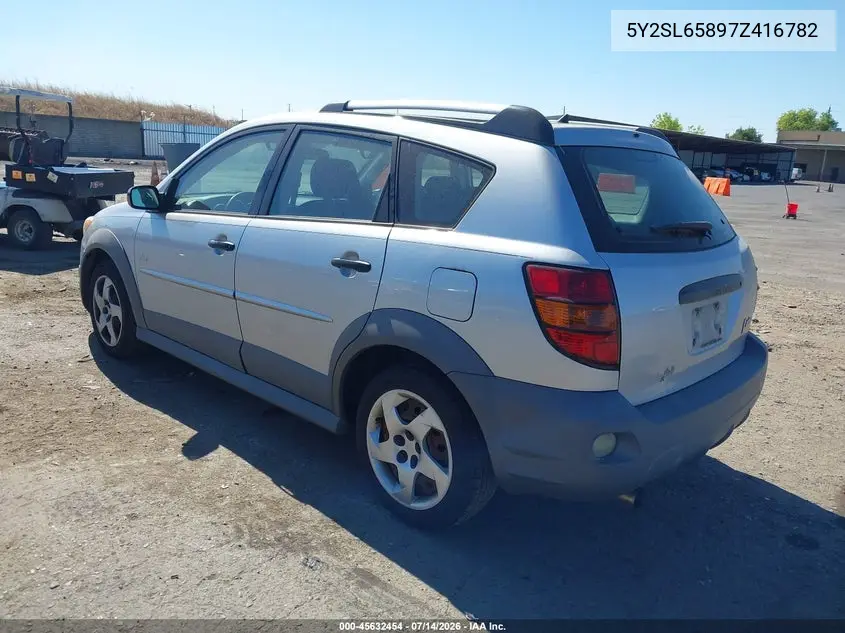2007 Pontiac Vibe VIN: 5Y2SL65897Z416782 Lot: 45632454