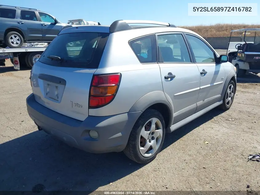 2007 Pontiac Vibe VIN: 5Y2SL65897Z416782 Lot: 45632454
