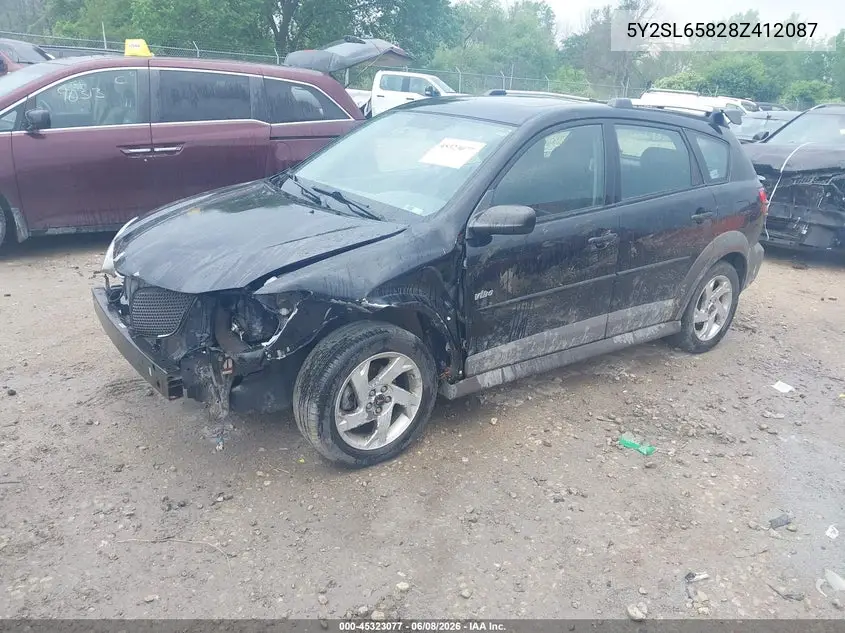 2008 Pontiac Vibe VIN: 5Y2SL65828Z412087 Lot: 45323077